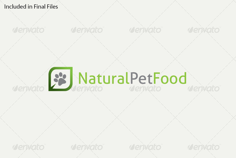 Natural Pet Food Logo Template by FoxxelGraphics GraphicRiver